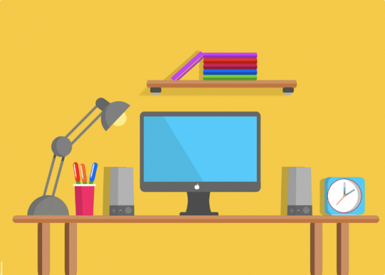 The Home Office Good posture in the home office avoids pain